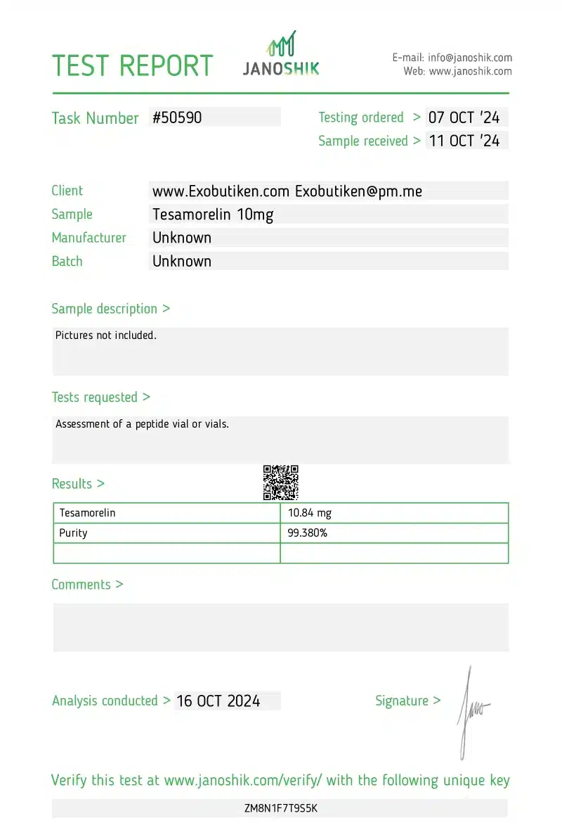 tesamorelin analys